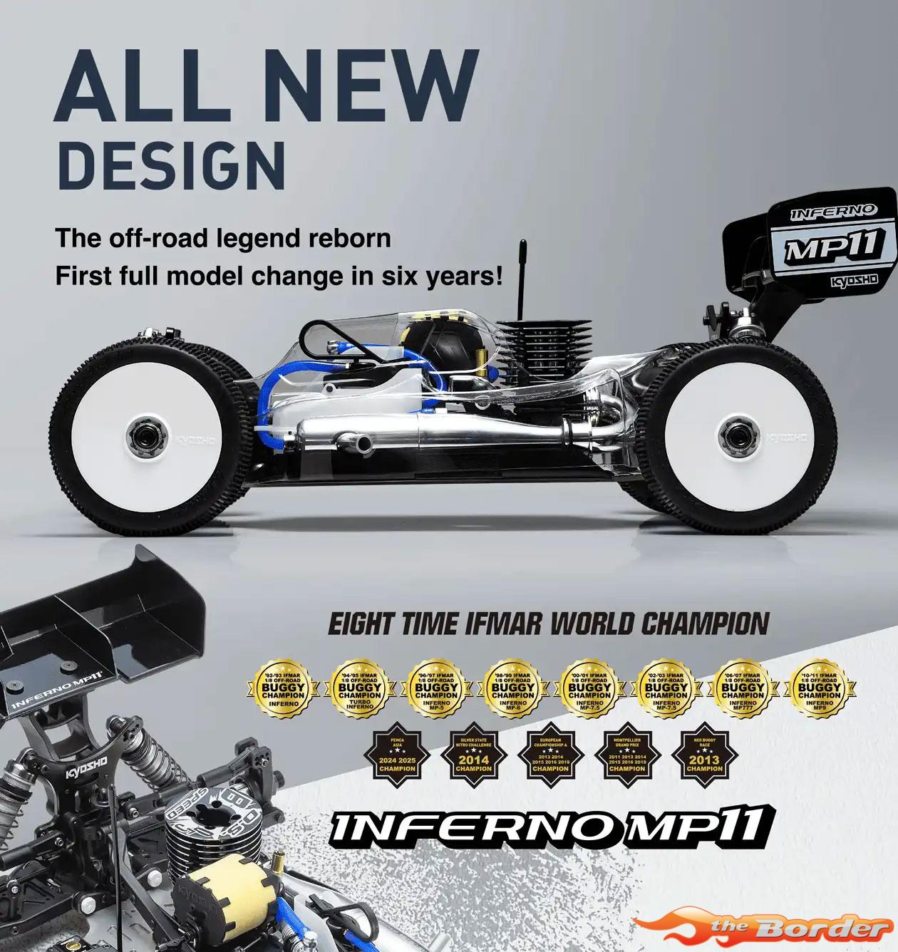Kyosho Inferno MP11 TKI3 1/8 4WD Buggy Kit 33028B - Afbeelding 17