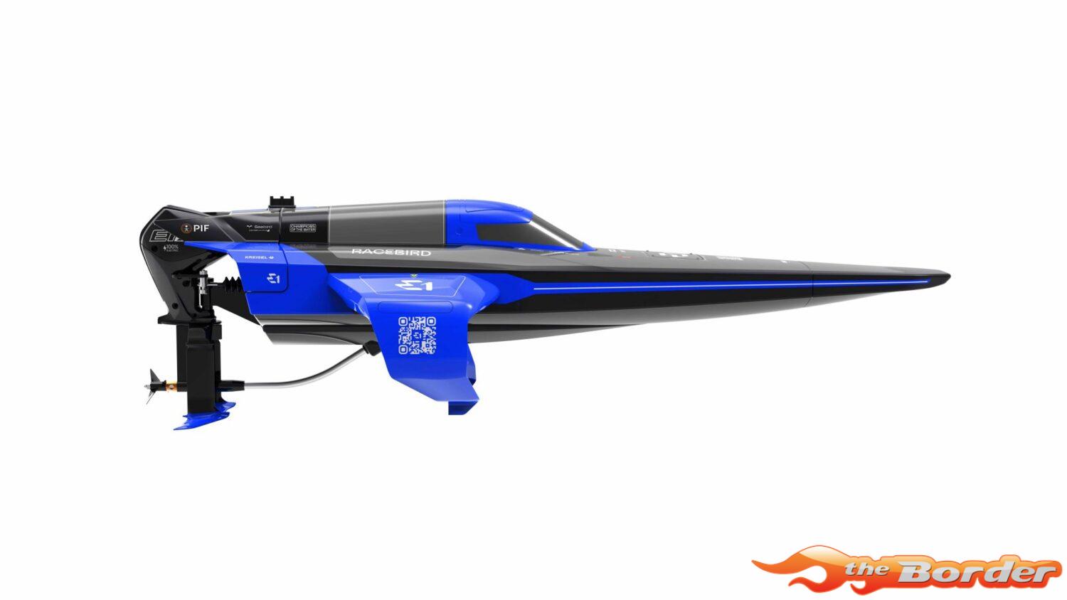 Joysway E1 RaceBird 545mm RTR Hydrofoil Boat Blue JW8608B - Afbeelding 2