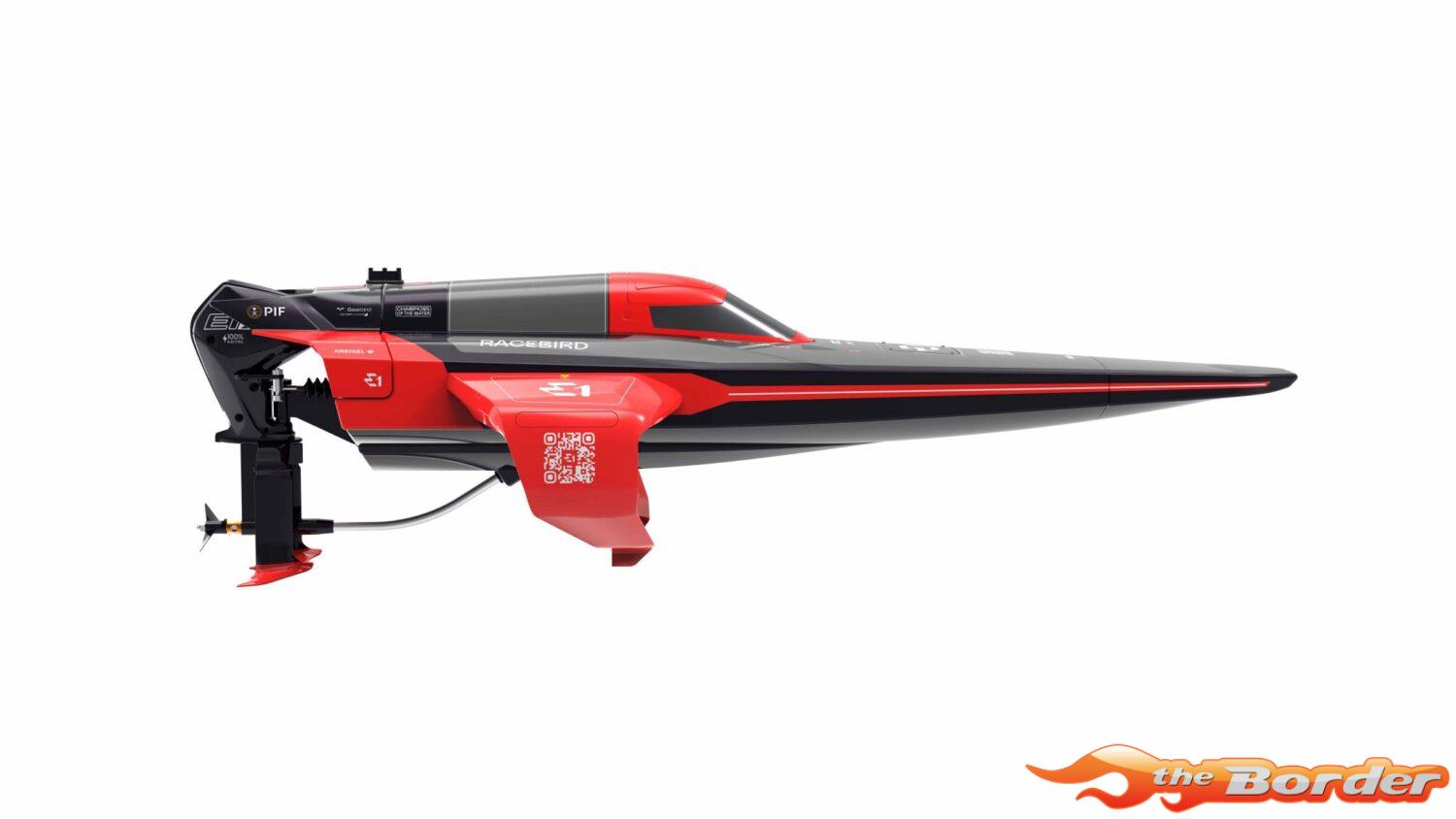 Joysway E1 RaceBird 545mm RTR Hydrofoil Boat Red JW8608C - Afbeelding 2