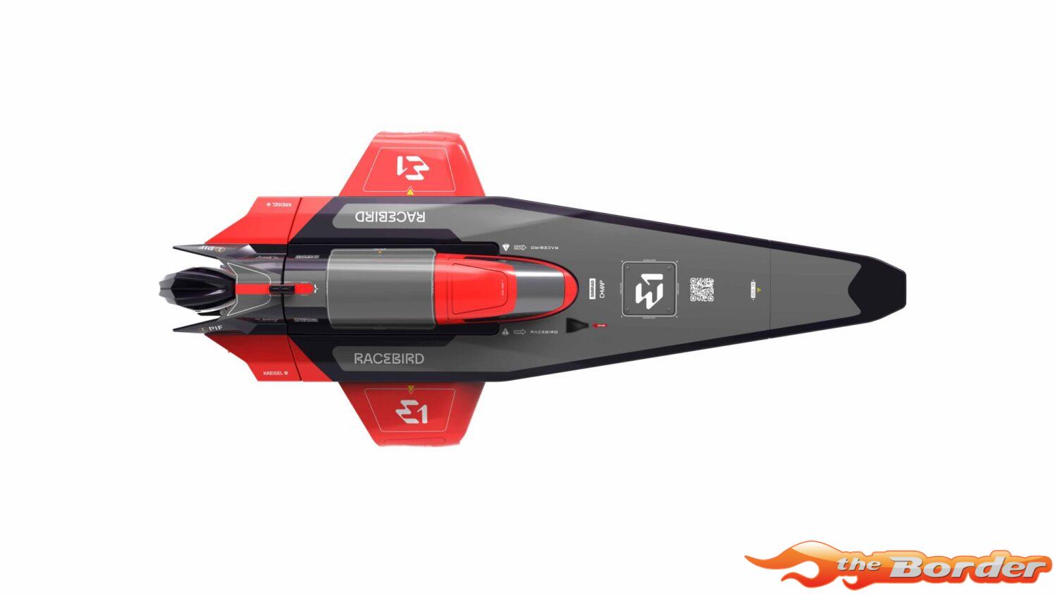 Joysway E1 RaceBird 545mm RTR Hydrofoil Boat Red JW8608C - Afbeelding 6