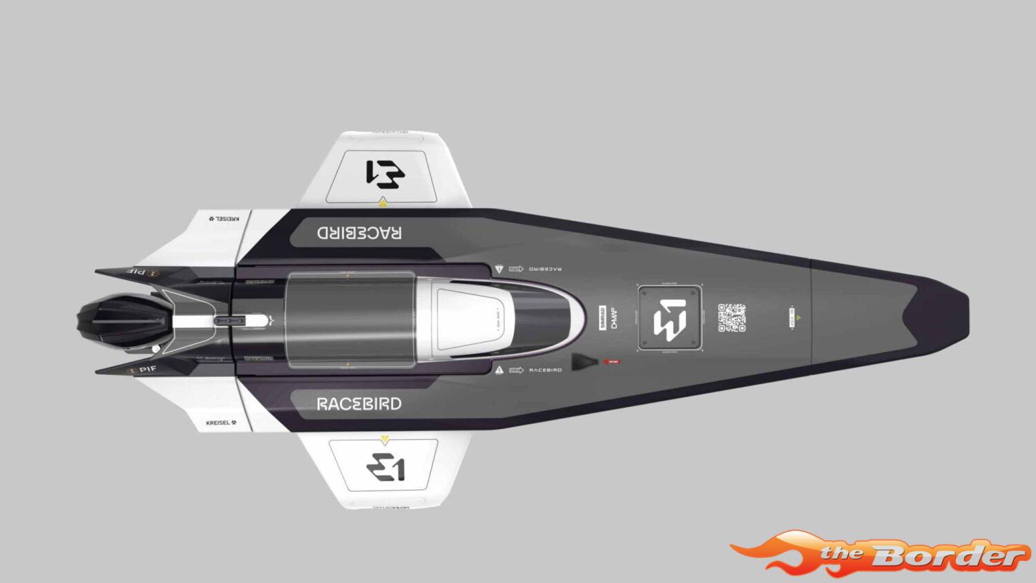 Joysway E1 RaceBird 545mm RTR Hydrofoil Boat White JW8608W - Afbeelding 2