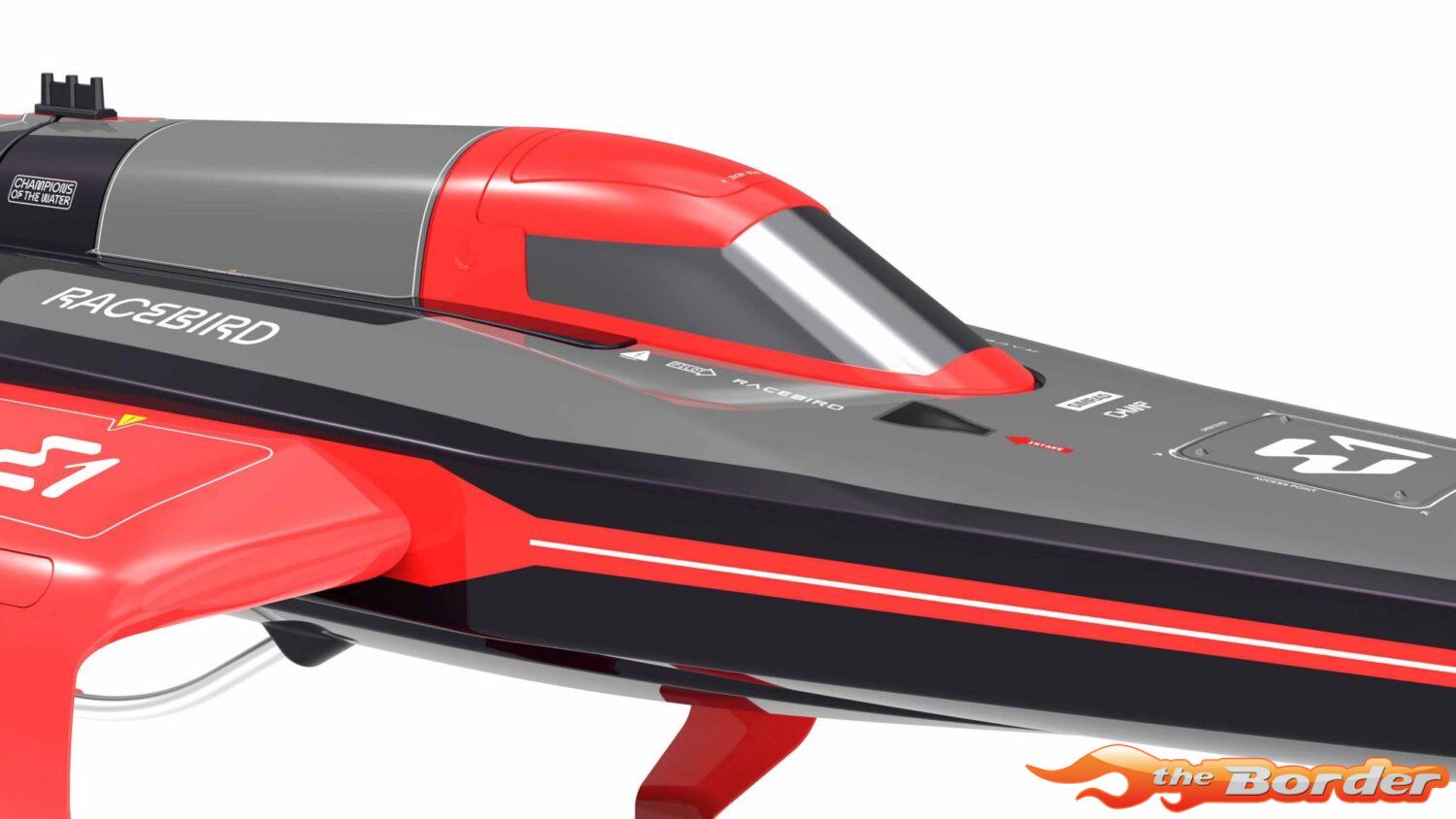 Joysway E1 RaceBird 545mm RTR Hydrofoil Boat Red JW8608C - Afbeelding 3