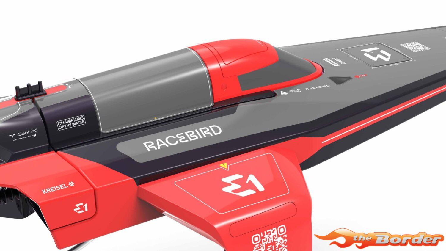 Joysway E1 RaceBird 545mm RTR Hydrofoil Boat Red JW8608C - Afbeelding 5