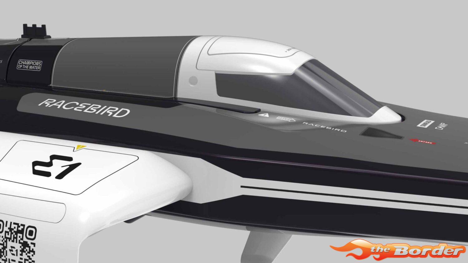 Joysway E1 RaceBird 545mm RTR Hydrofoil Boat White JW8608W - Afbeelding 4