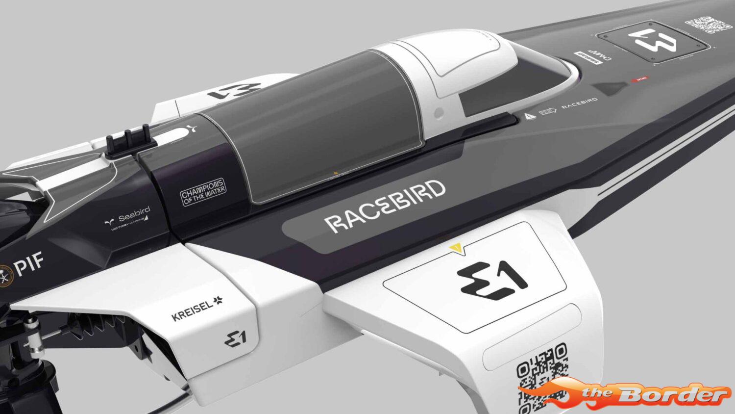Joysway E1 RaceBird 545mm RTR Hydrofoil Boat White JW8608W - Afbeelding 5
