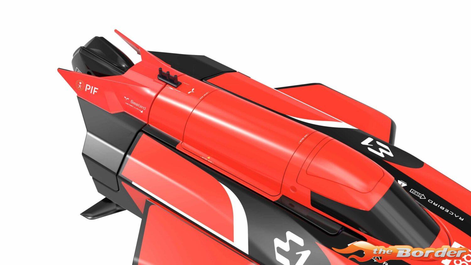Joysway E1 RaceBird 545mm RTR Hydrofoil Boat Red JW8608C - Afbeelding 8