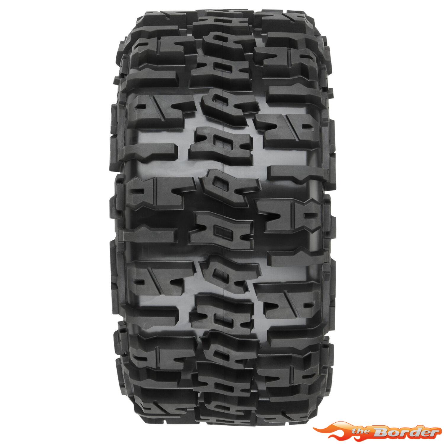 Proline Trencher F/R 5.7" Tires Mounted 24mm Black Raid 8x48 Hex (2) X-Maxx 1024010 - Afbeelding 6