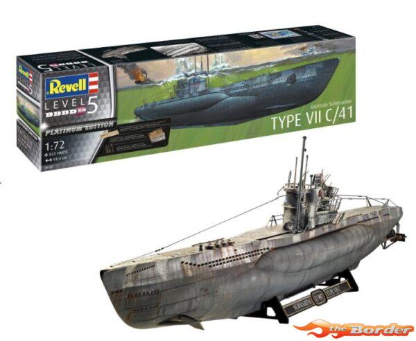 Revell German Submarine Type VII C/41 1/72 Modelbouwpakket 05163