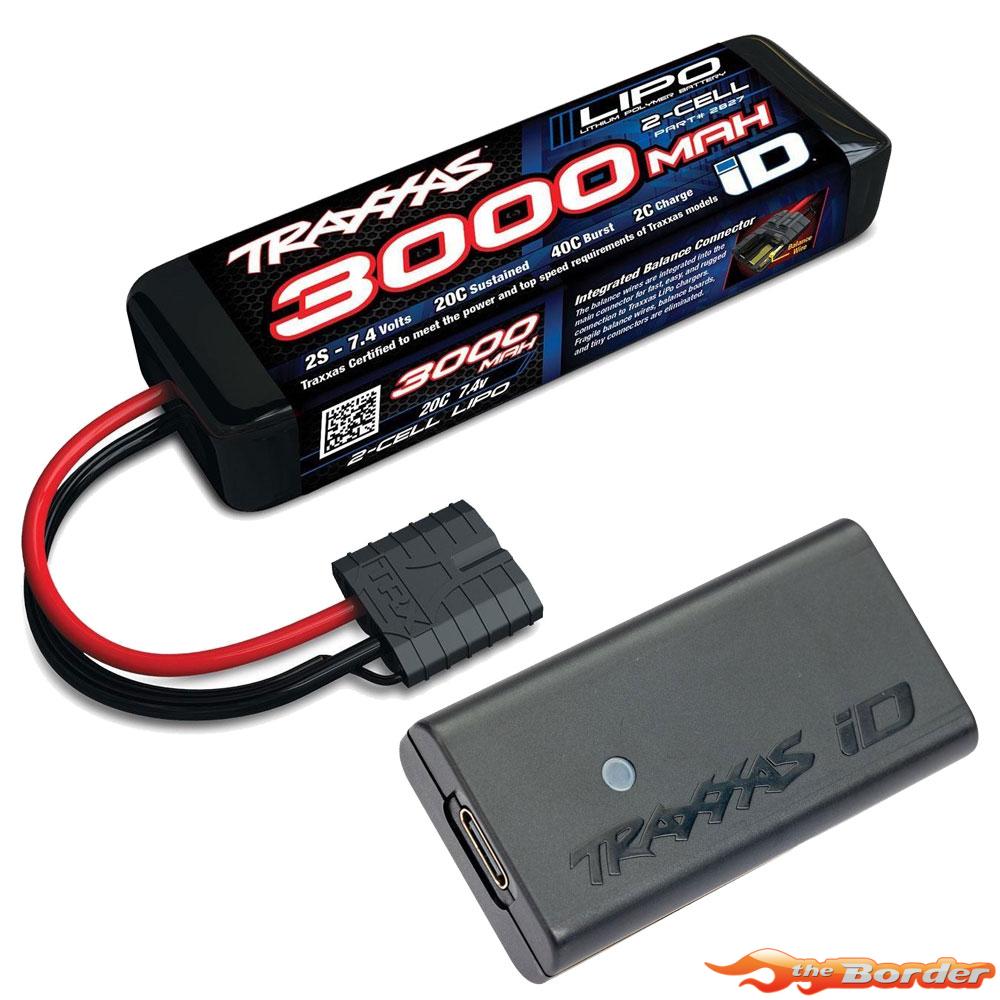 Traxxas 3000mAh LiPo & USB-C 2S LiPo Lader