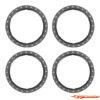 Traxxas Beadlock Rings Black (Machined Aluminium, 4pcs) 10276-BLK