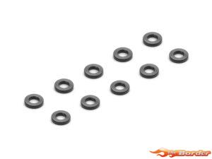 XRAY Alu Shim 2.5x5x1.0mm - Black (10) 373131-K