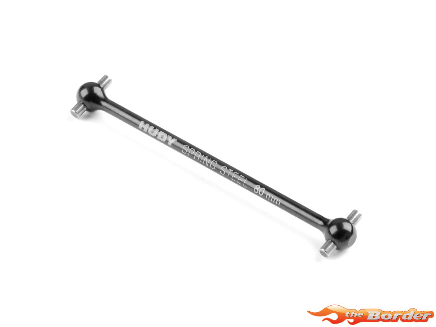 XRAY Front Central Dogbone Drive Shaft 80mm Hudy Spring Steel 355434