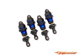 Traxxas Blue Aluminum Mini GTR Short Shocks (4) 10865-BLUE