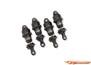 Traxxas Gray Aluminum Mini GTR Short Shocks (4) 10865-GRAY