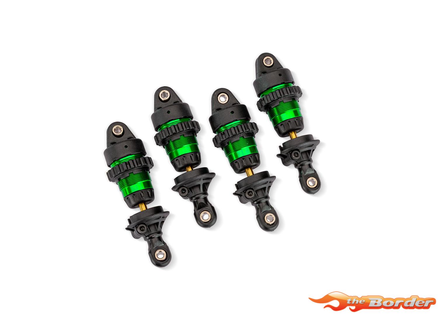 Traxxas Green Aluminum Mini GTR Short Shocks (4) 10865-GRN