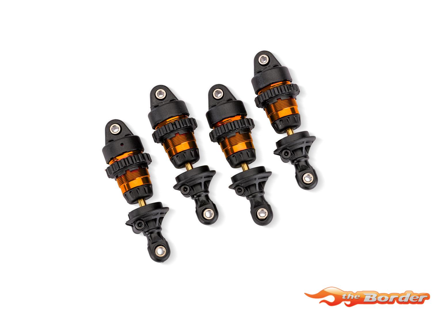 Traxxas Orange Aluminum Mini GTR Short Shocks (4) 10865-ORNG