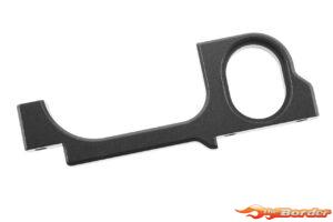 Corally Bulkhead Rear Left - 7075 Aluminium Black 1pcs C-00105-003