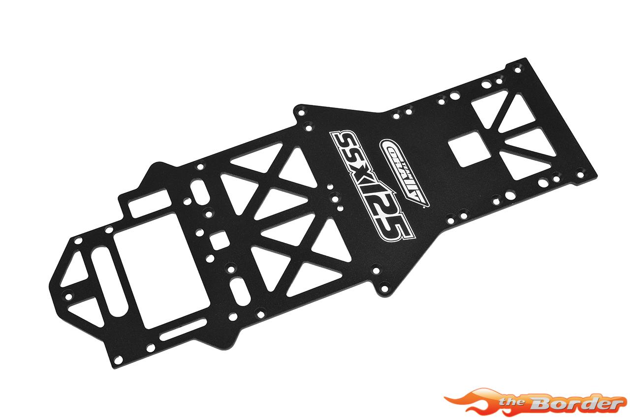 Corally Chassis - 7075 Aluminium 2.0mm Black C-00105-001