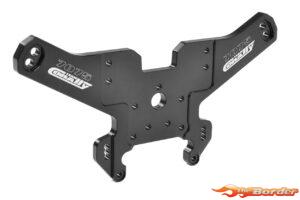 Corally Shock Tower MT G2 - Rear Alu 7075 6mm - Hard Anodized Black (1) C-00180-1213