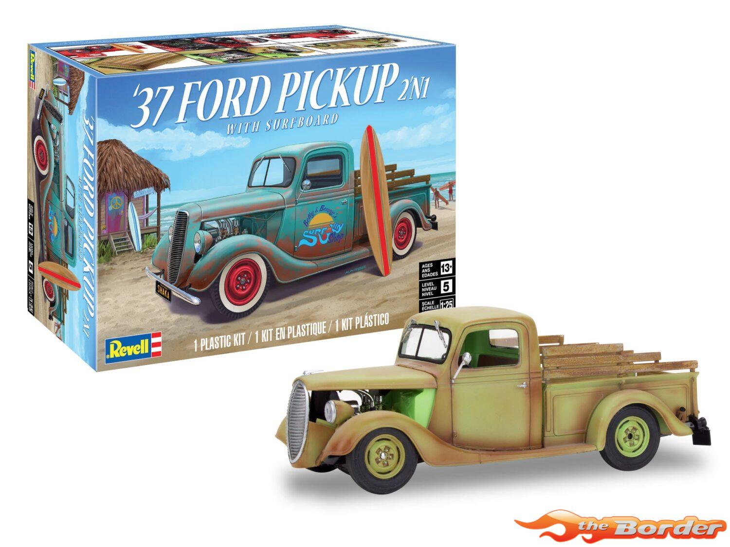 Revell '37 Ford Pickup 2N1 met Surfboard Auto modelbouwpakket 1/32 14561