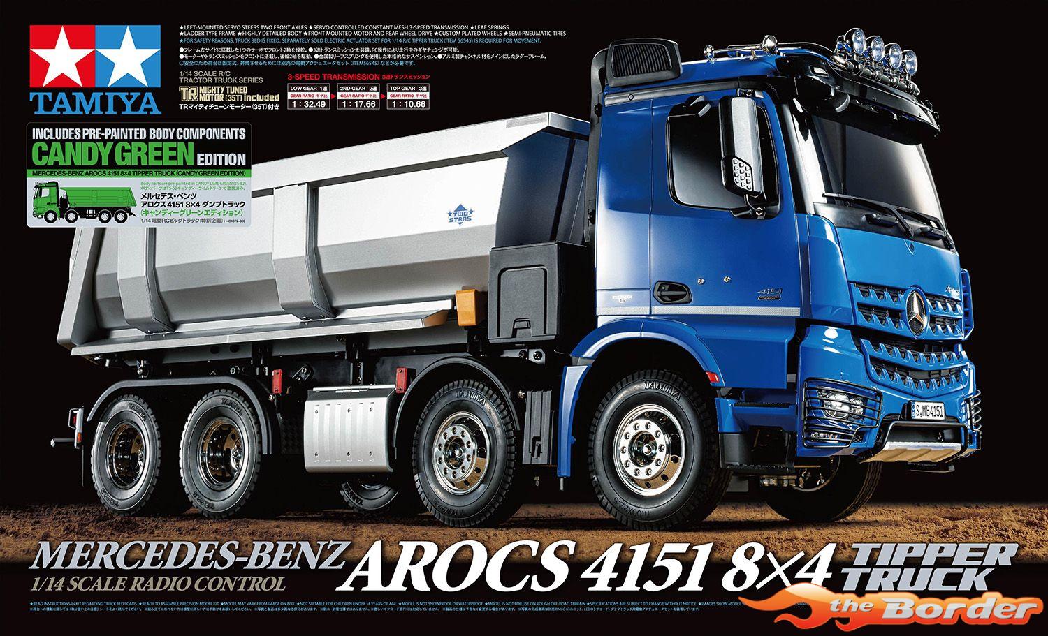 Tamiya 1/14 Mercedes Arocs 4151 8x4 Candy Green 47523 - Afbeelding 3
