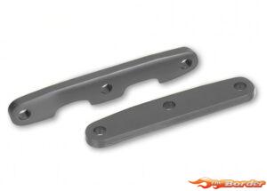 Traxxas Bulkhead Tie Bars Front/Rear (for 4x4) - Gray 6823-GRAY