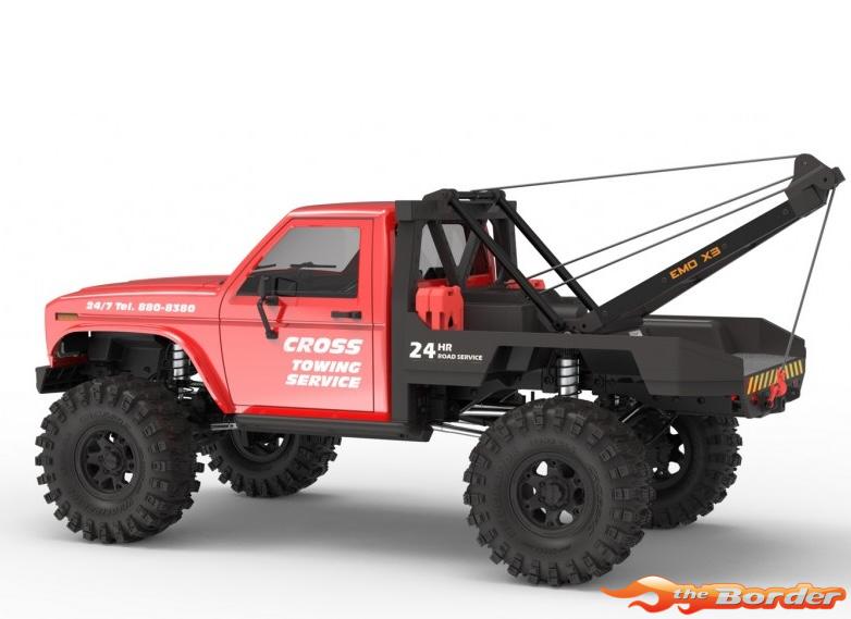 CrossRC Crawling kit - EMO X3 1/8 ARTR kit (Metal Red) 90100171 - Afbeelding 6