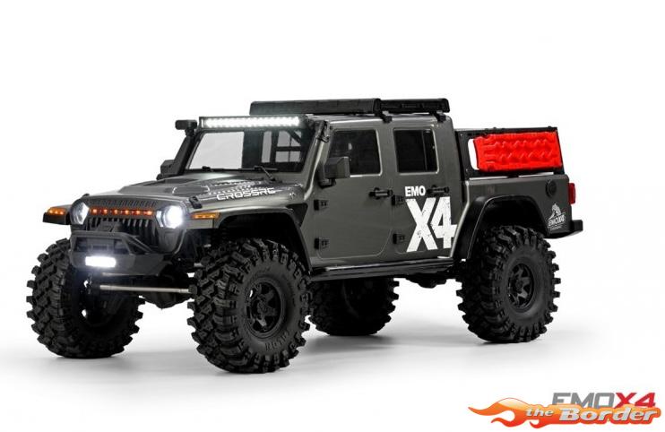 CrossRC Crawling kit - EMOX4 1/8 RTR Brushless kit (Grey) 90100176 - Afbeelding 5