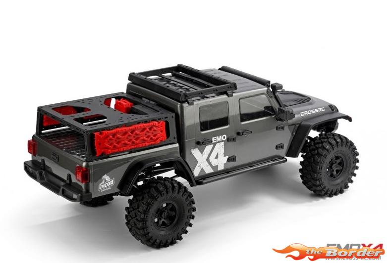 CrossRC Crawling kit - EMOX4 1/8 RTR Brushless kit (Grey) 90100176 - Afbeelding 4