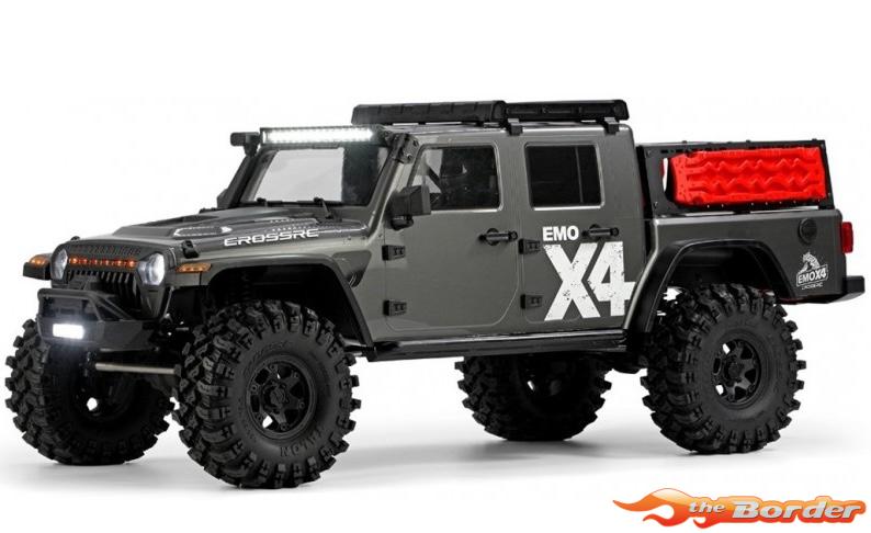 CrossRC Crawling kit - EMOX4 1/8 RTR Brushless kit (Grey) 90100176
