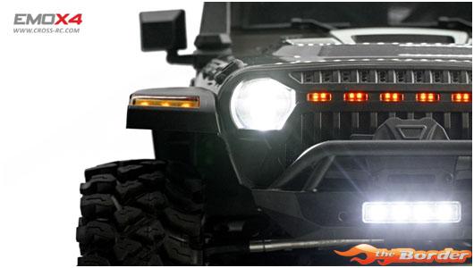 CrossRC Crawling kit - EMOX4 1/8 RTR Brushless kit (Grey) 90100176 - Afbeelding 3