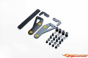 Koswork Carbon 2mm Shorty Battery Mount for Turbo Optima Mid SP KOS04355-12