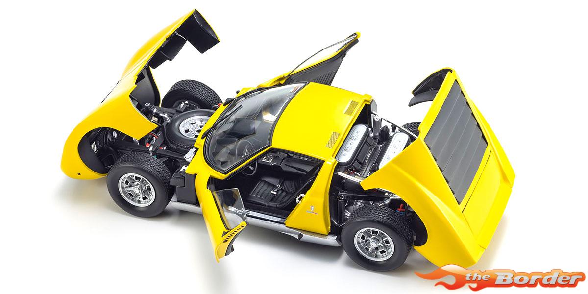 Kyosho 1/18 Lamborghini Miura P400 1968 Yellow 08314Y - Afbeelding 4
