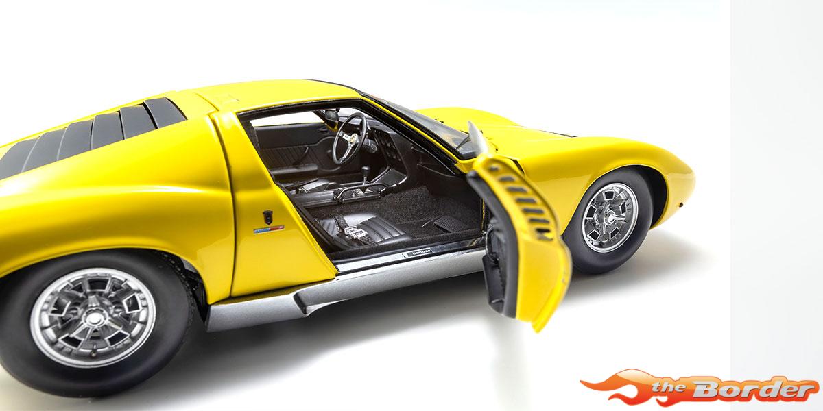 Kyosho 1/18 Lamborghini Miura P400 1968 Yellow 08314Y - Afbeelding 2
