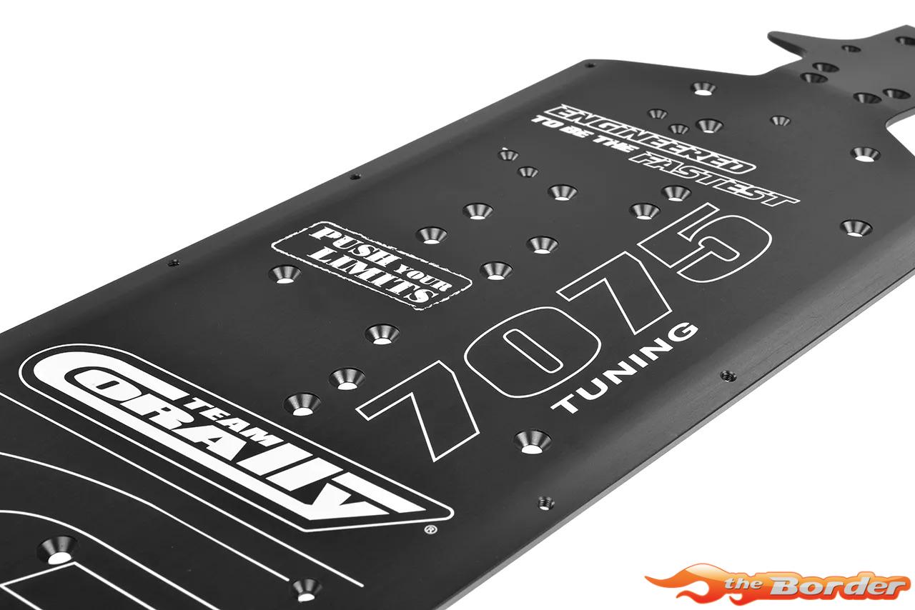 Corally Chassis - MT G2 Aluminum 7075 3mm - Hard Anodised Black C-00180-1211 - Afbeelding 5