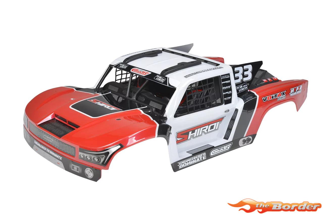 Corally Red Body Shiroi + Driver Interior + Roll Cage + Body Accessories C-00180-1252-1