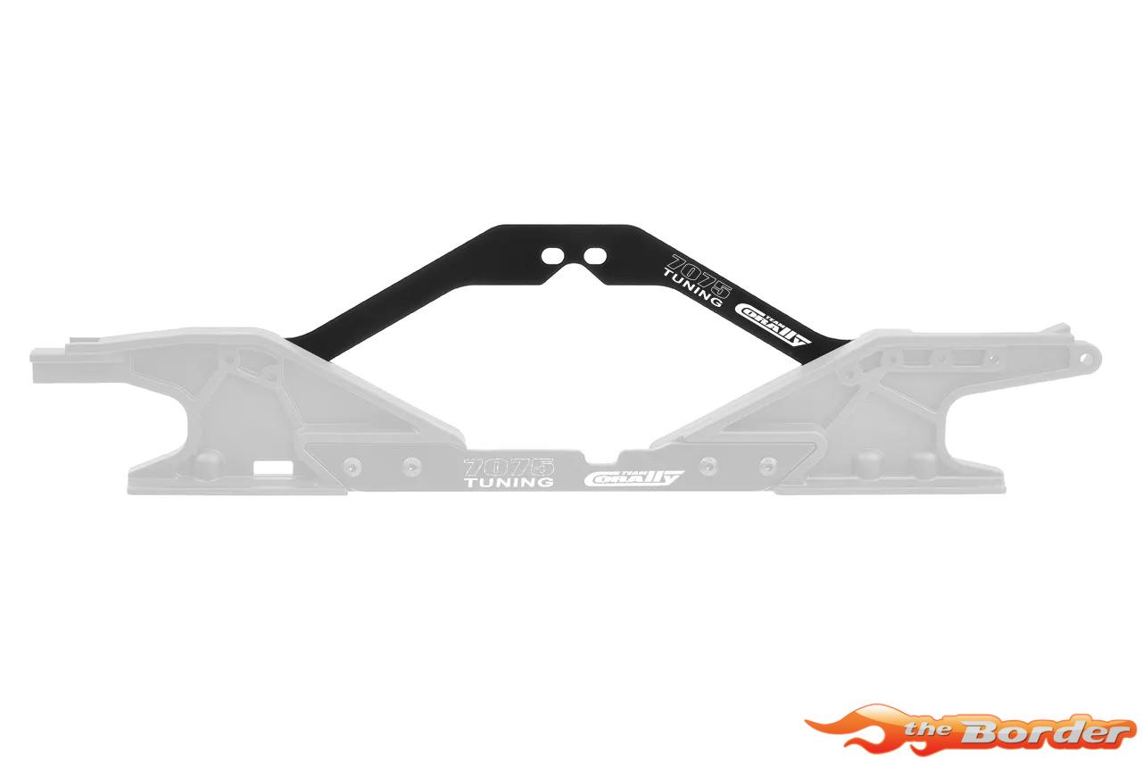CorallyChassis Brace XL6S - Center Upper - Aluminum 7075 3mm Hard Anodised C-00180-1126