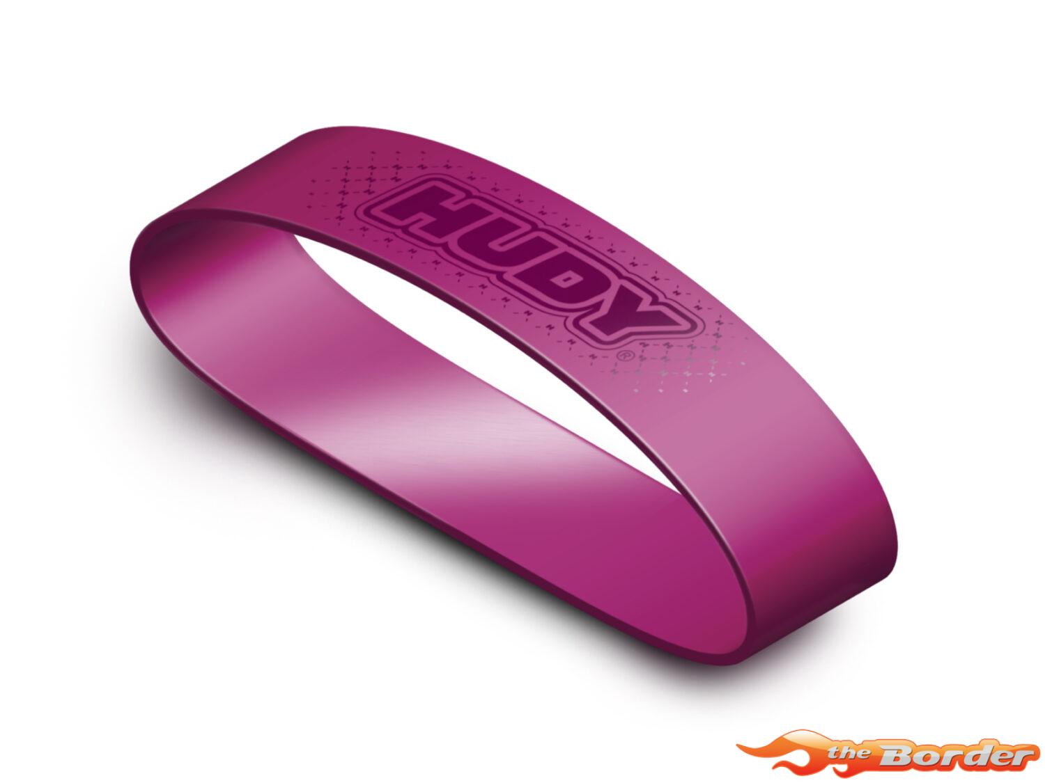 HUDY Tire Mounting Band Large Purple (4pcs for 1/8) 105251
