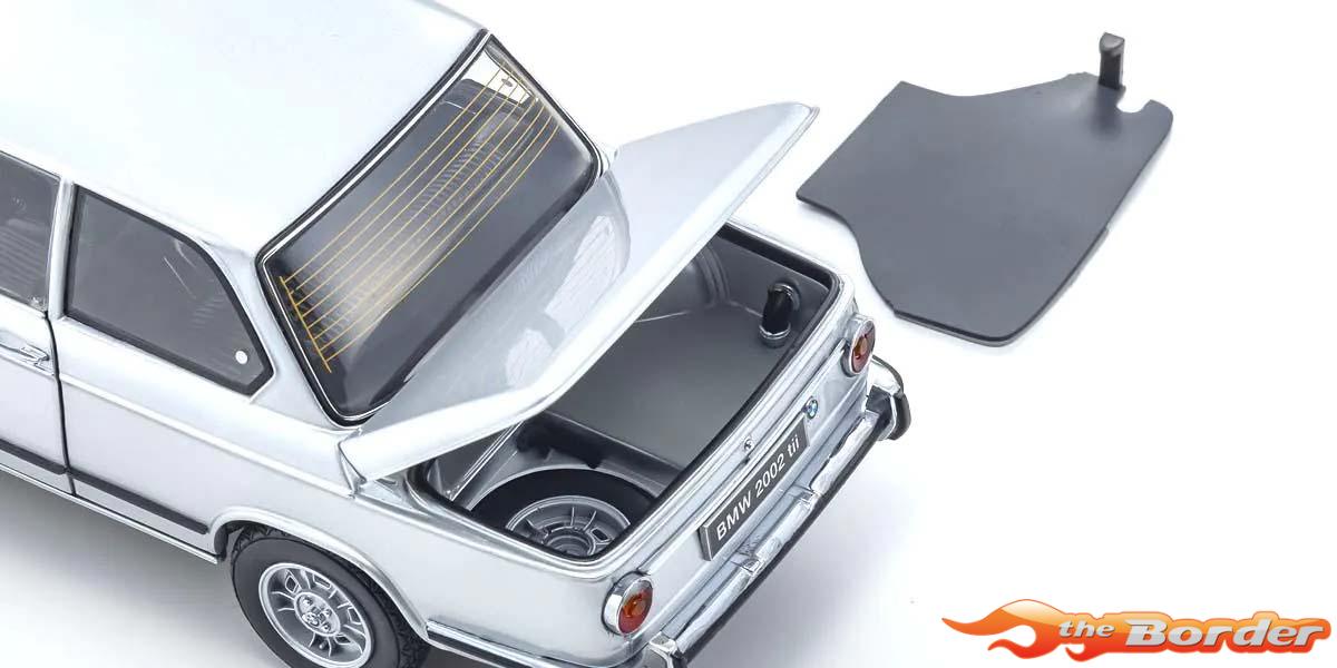 Kyosho 1:18 BMW 2002 Tii Silver 08543S - Afbeelding 8