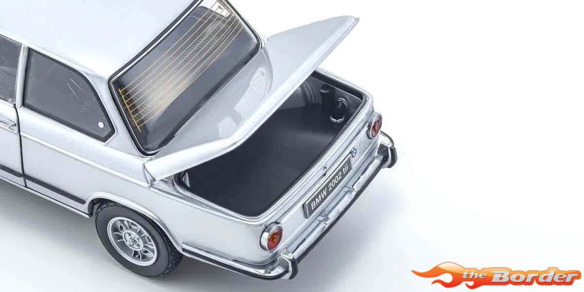 Kyosho 1:18 BMW 2002 Tii Silver 08543S - Afbeelding 10