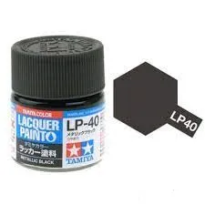 Tamiya Lacquer Metallic Black LP-40 82140
