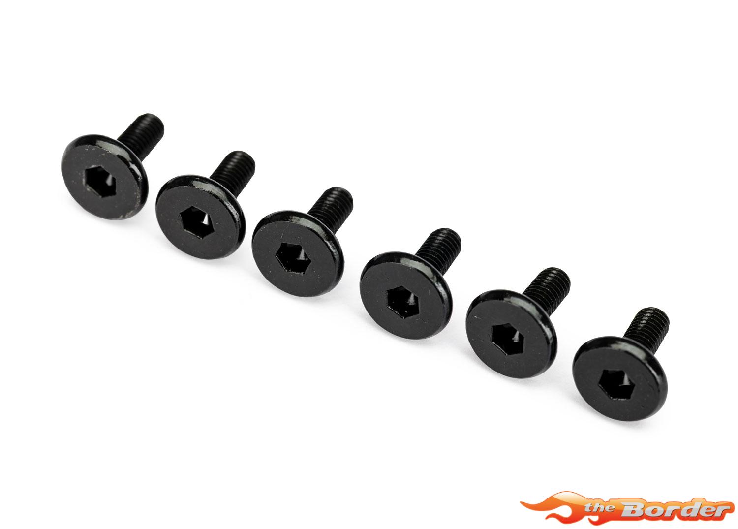 Traxxas 3x8mm Flat-Head Screws (Hex) (6) 2627