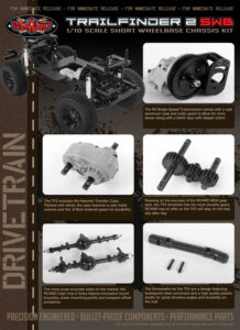 RC4WD Trail Finder 2 Truck Kit SWB 1/10 Scale Crawler Kit RC4ZK0045