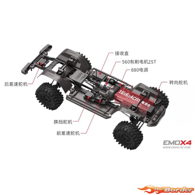 CrossRC Crawling kit - EMO X4 1/8 ARTR Kit Silvery 90100180 - Afbeelding 17
