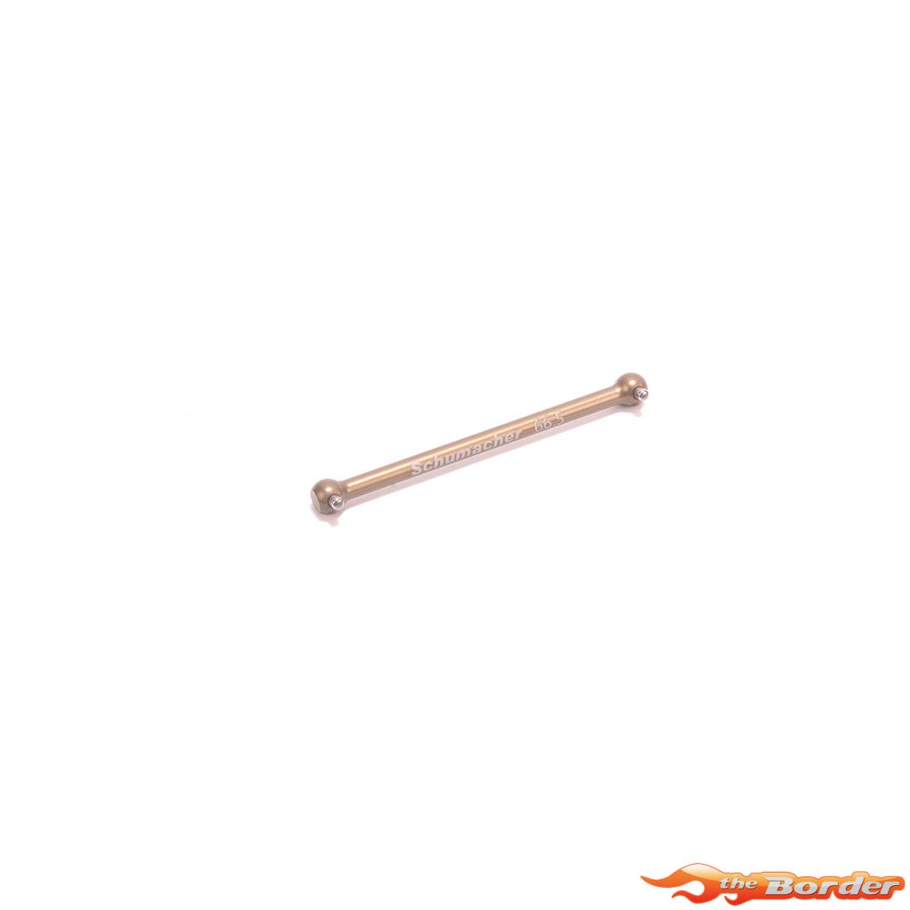 Schumacher Alloy Front Centre Driveshaft (66.5) Diff - CAT PB U9228