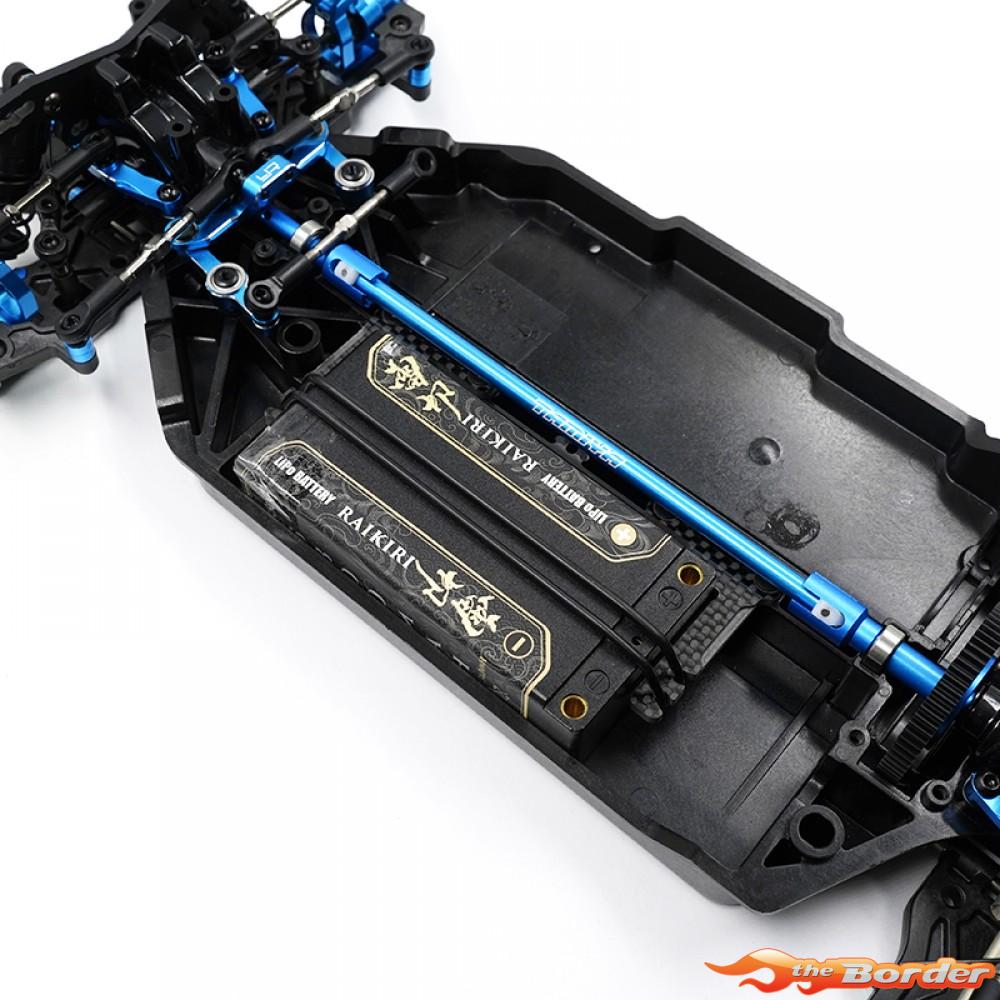 Yeah Racing Graphite Battery Holder Shorty Tamiya TT02 TATT-086BK - Afbeelding 3