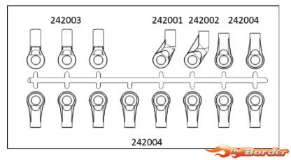 CrossRC 1/6 Ball Joint Clip (2 Mod) 97401469