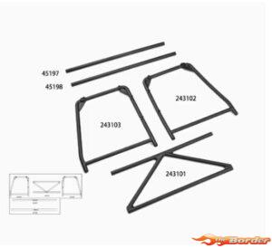 CrossRC 1/6 EmoXx Roll Cage (Compatible With Emo XXL) (1 Set) 97401524