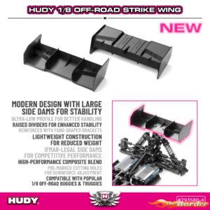 Hudy 1/8 Offroad Strike Wing - Black 293580-K
