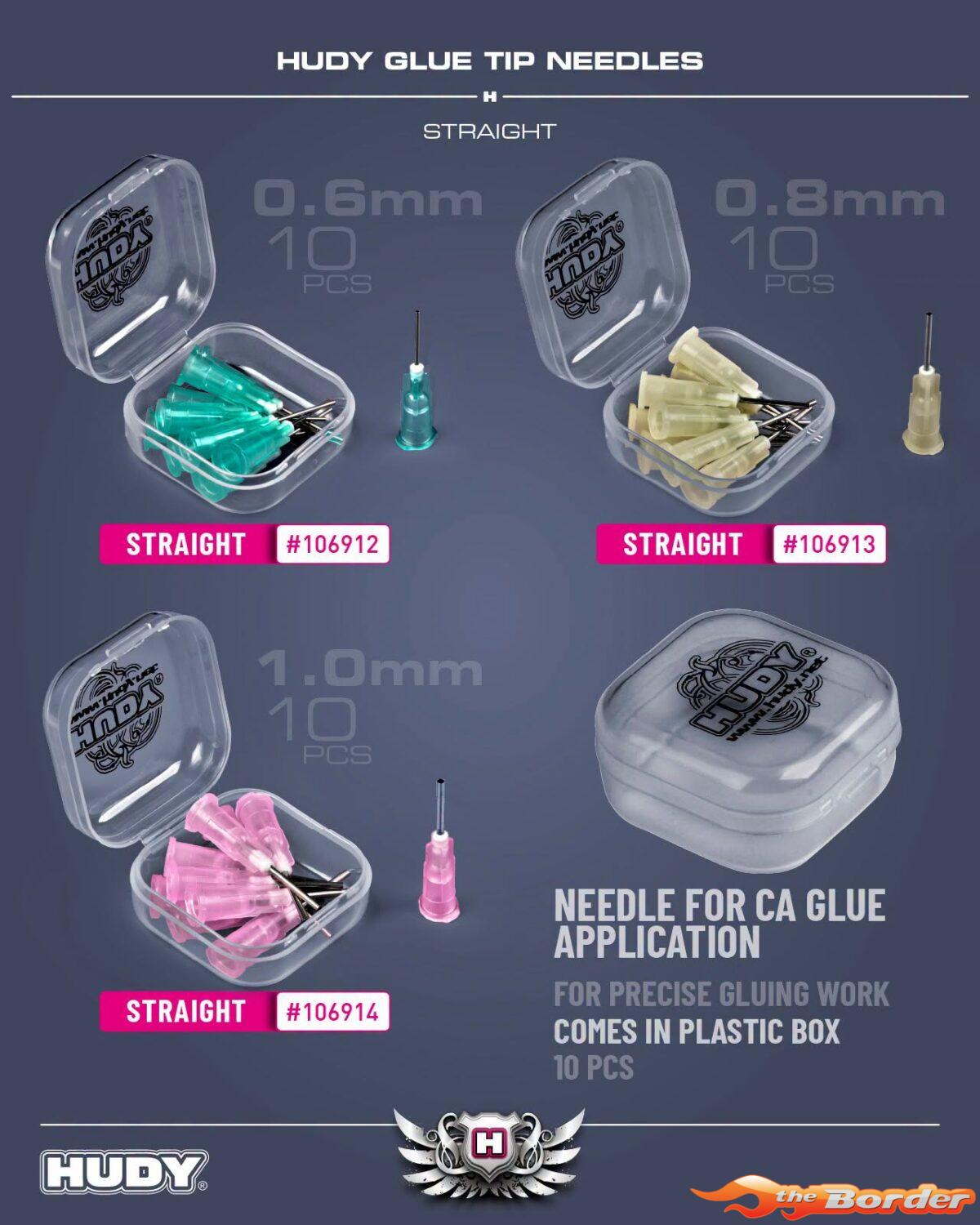 Hudy Glue Tip Needle 0.8mm - Straight (10) 106913 - Afbeelding 3